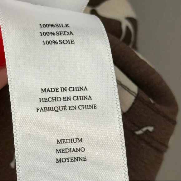 Rails "Kate" Silk Brown Horse Print Button Up Blouse M NWT ($268) - Picture 11 of 12